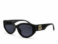 Dolce & Gabbana DG Oval Sunglasses - Black / Gold