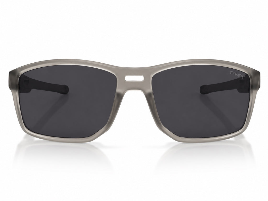 Oakley Rectangle Sport Sunglasses - Transparent Grey / Green