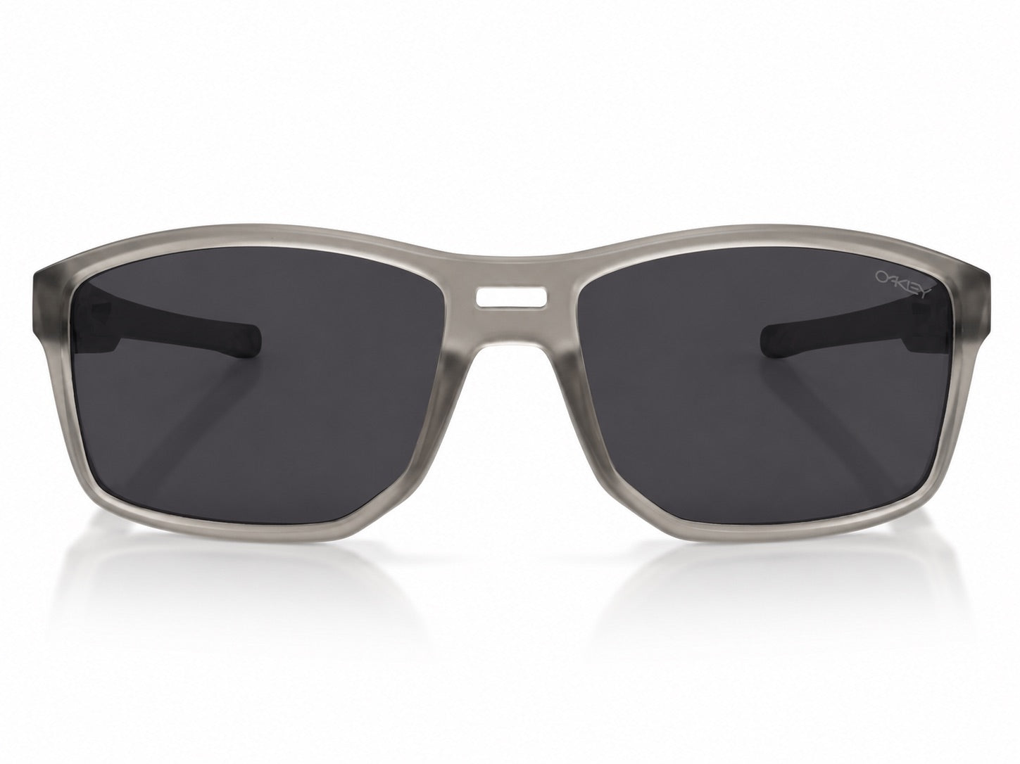 Oakley Rectangle Sport Sunglasses - Transparent Grey / Green