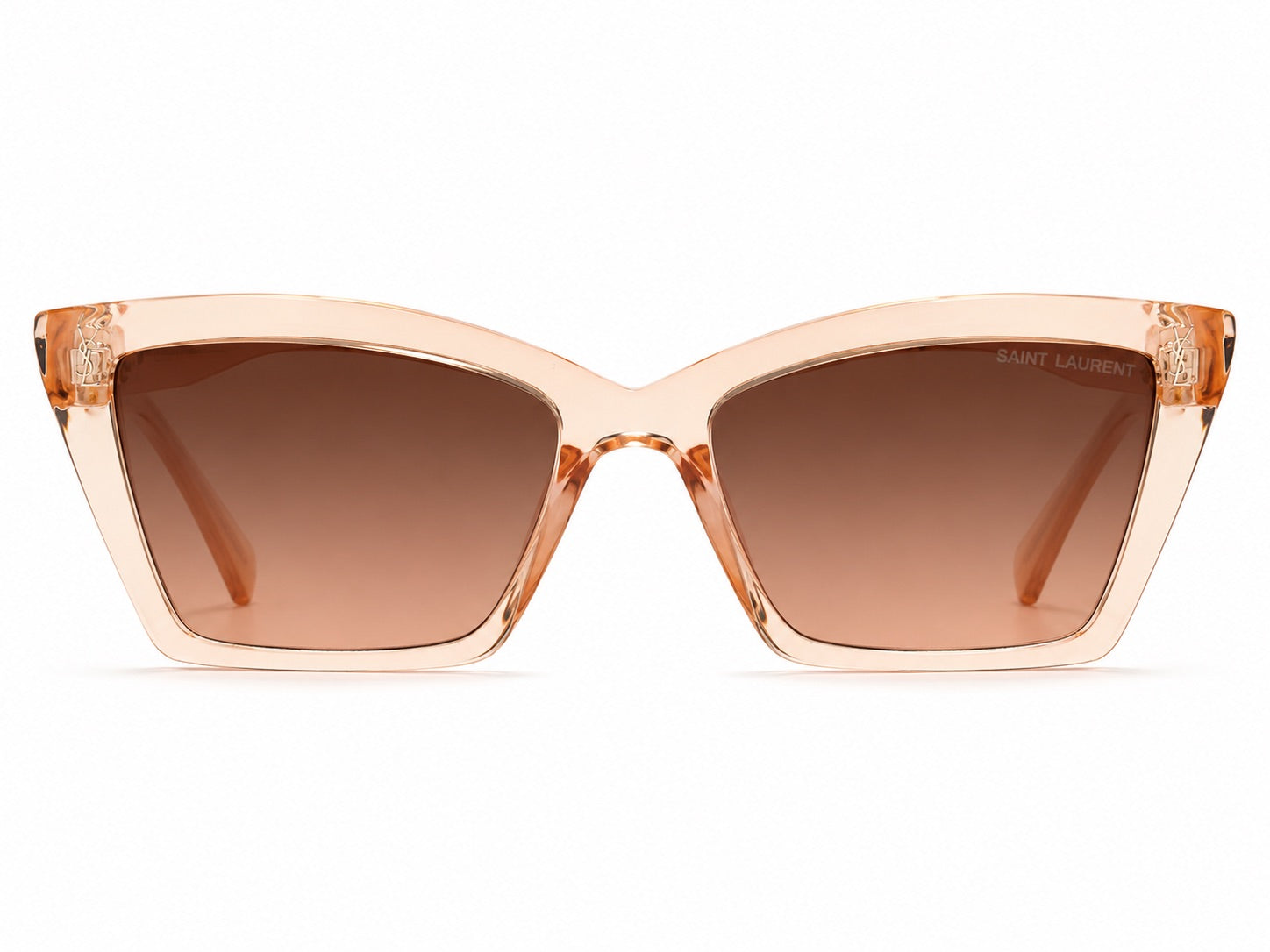Saint Laurent Cat-Eye Sunglasses - Transparent Pink / Brown