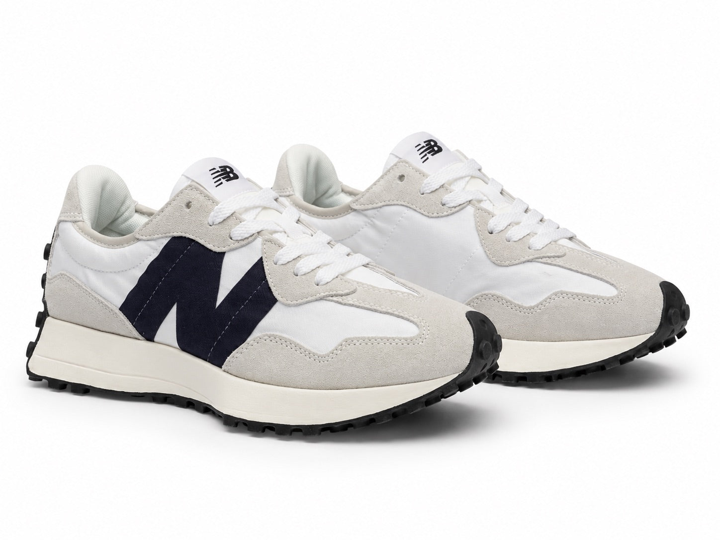 New Balance 327 Sea Salt Navy Sneakers