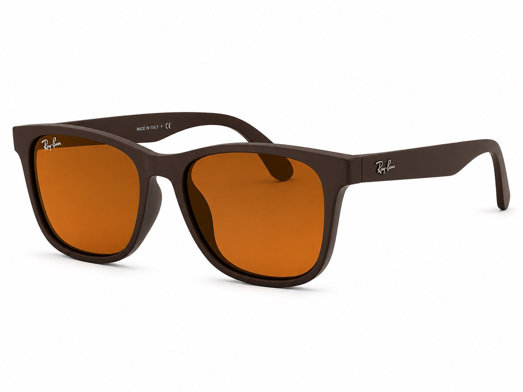 Ray-Ban Square Sunglasses - Dark Brown / Amber