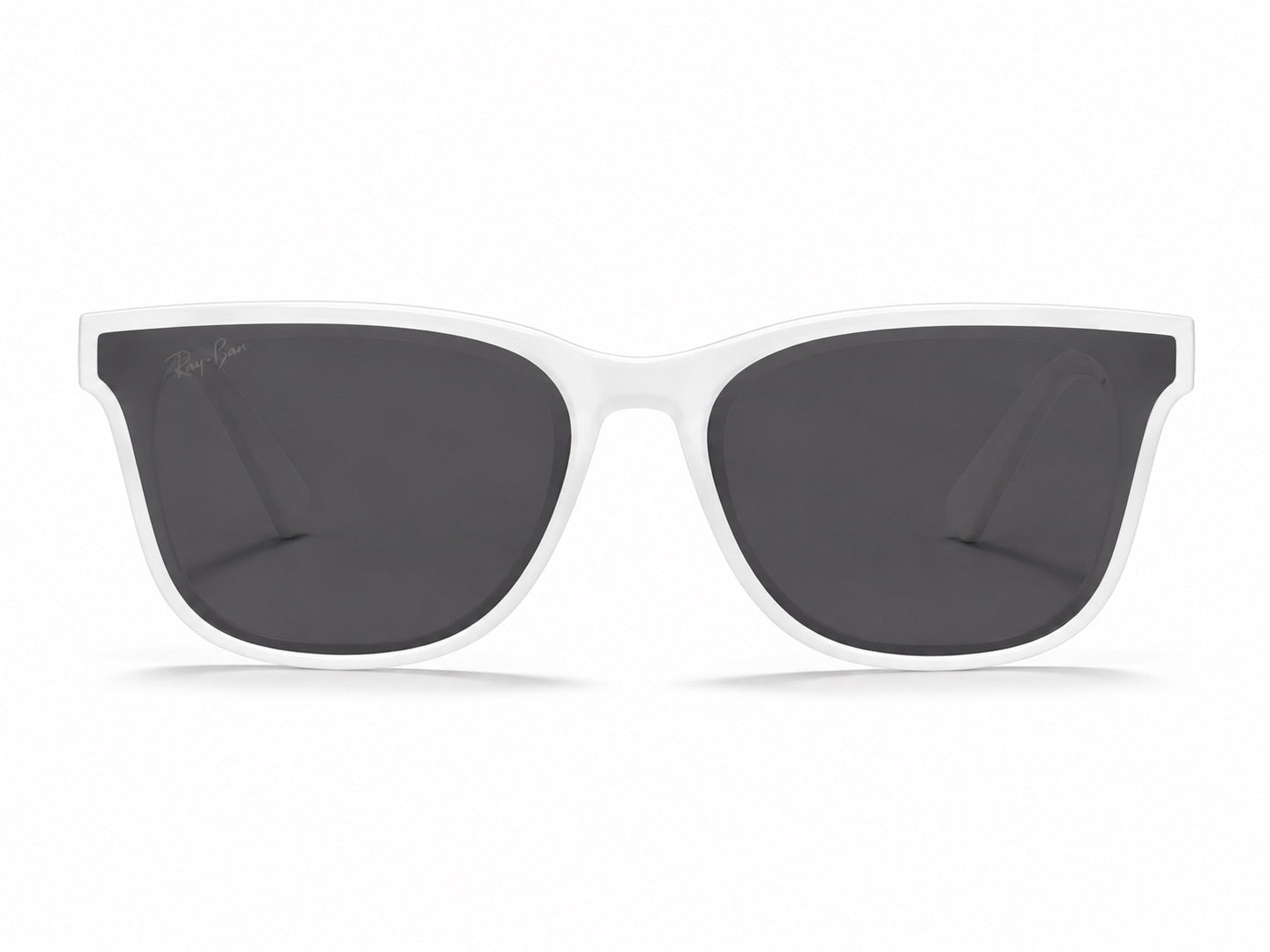 Ray-Ban Square Sunglasses - Transparent White / Black