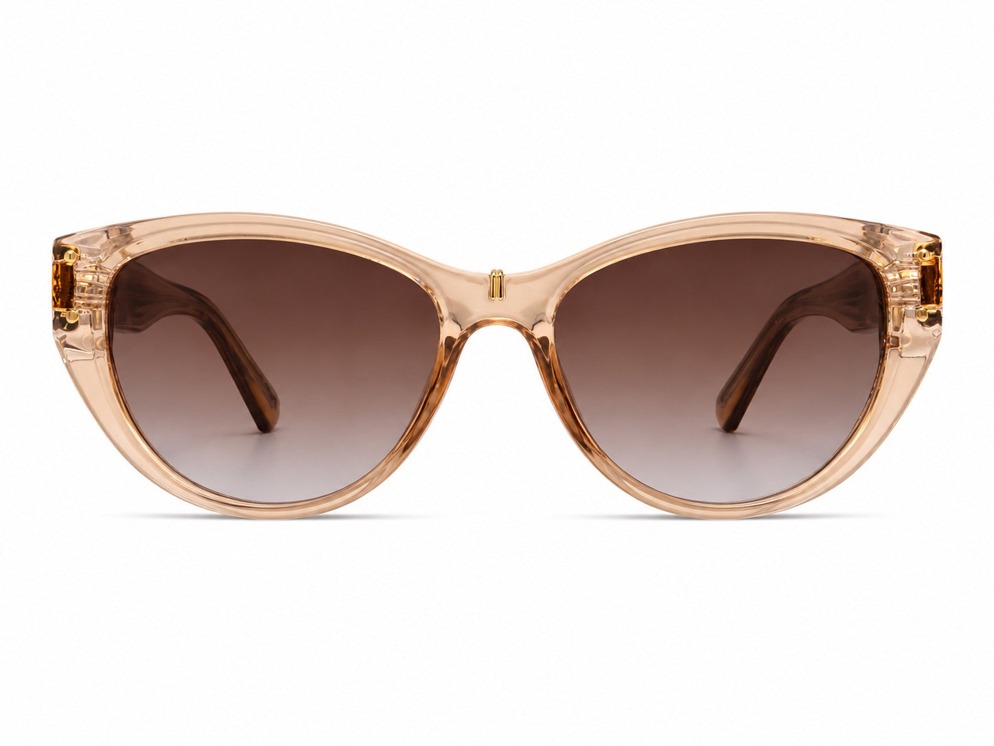 Gucci GG Cat-Eye Sunglasses - Transparent Beige / Gold