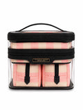 Victoria’s Secret 4-Piece Travel Cosmetic Bag Set Pink Stripe