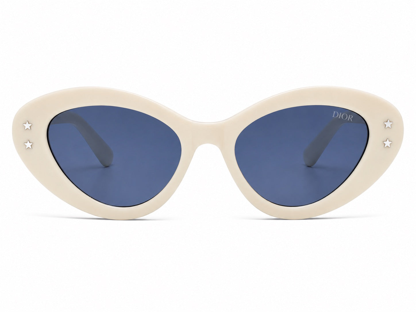 Dior Star Oval Sunglasses - Cream / Blue