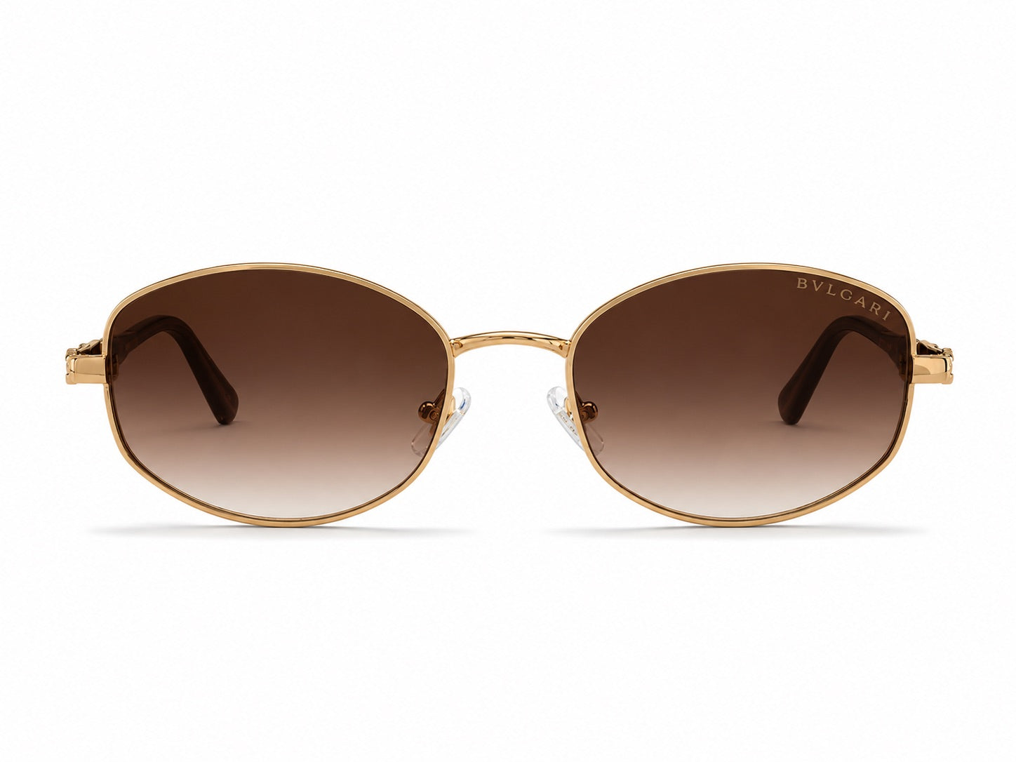 Bvlgari Round Sunglasses - Gold / Brown
