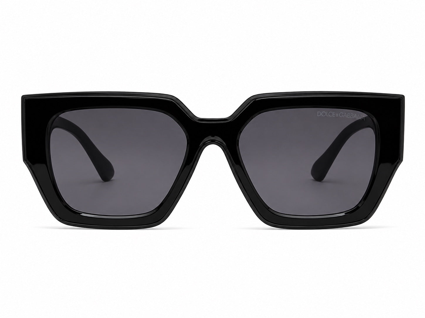 Dolce & Gabbana DG Oversized Square Sunglasses - Black / Gold