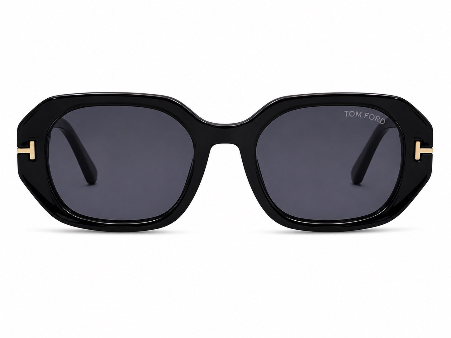 Tom Ford Geometric Sunglasses - Black / Gold