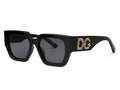 Dolce & Gabbana DG Oversized Square Sunglasses - Black / Gold