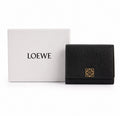 LOEWE Anagram Trifold Wallet - Black