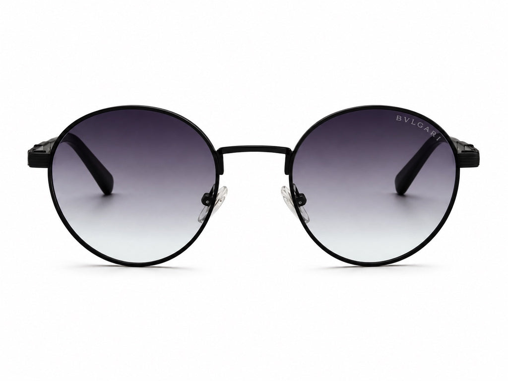 Bvlgari Round Sunglasses - Black / Silver
