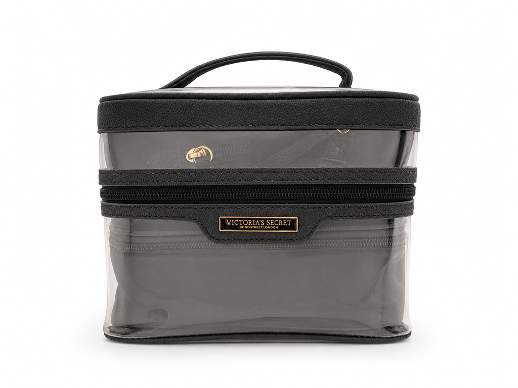 Victoria’s Secret 4-Piece Travel Cosmetic Bag Set Black