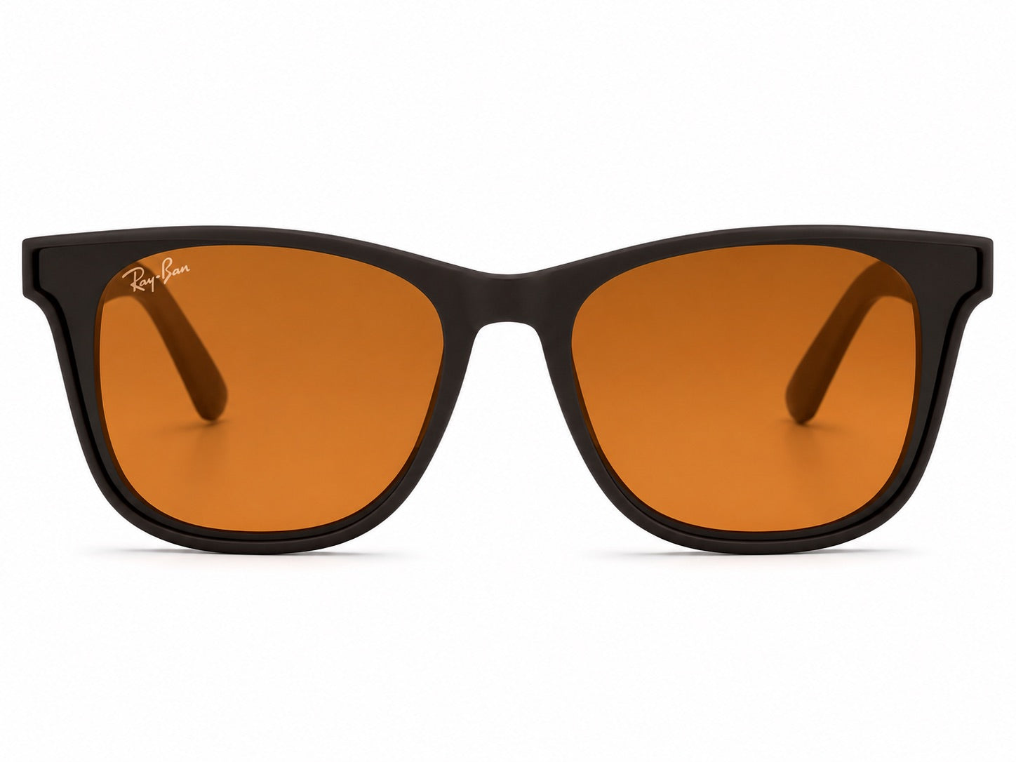 Ray-Ban Square Sunglasses - Dark Brown / Amber