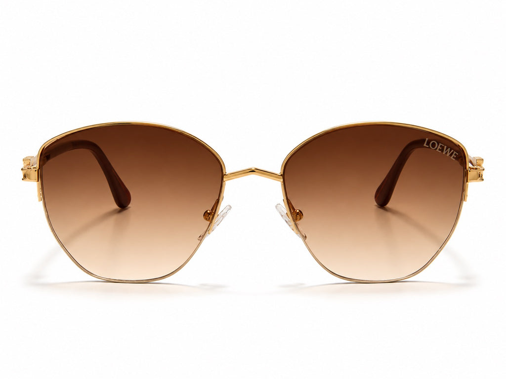 Loewe Butterfly Sunglasses - Gold / Brown