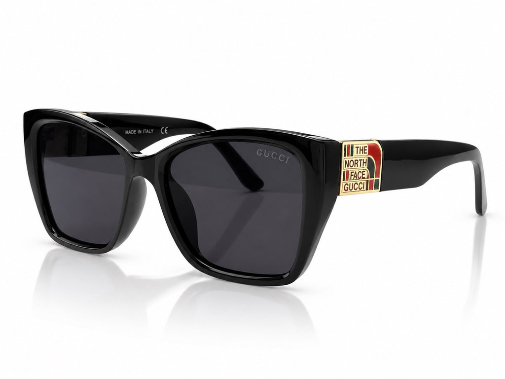 Gucci x The North Face Square Sunglasses - Black / Multicolor