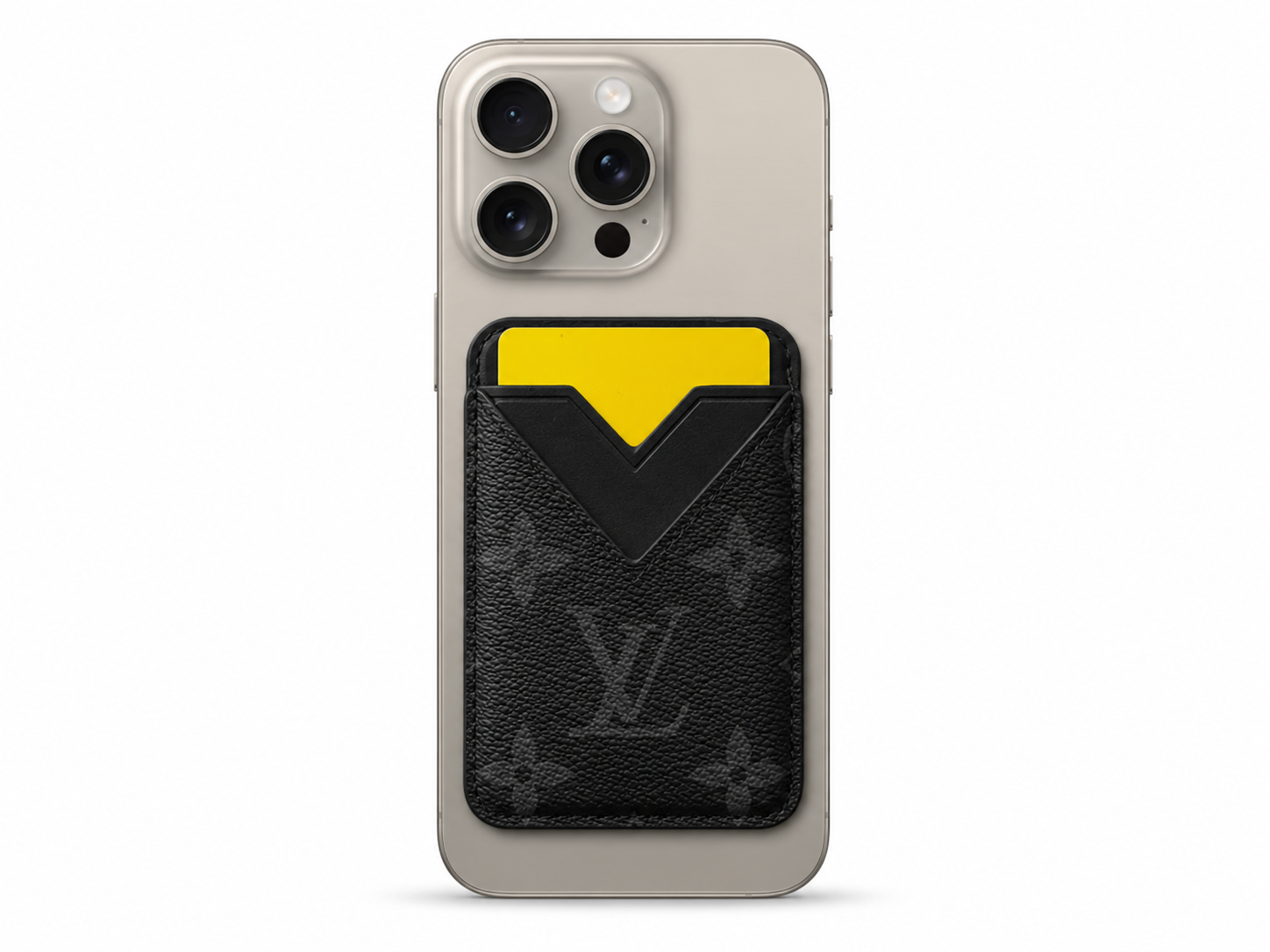 Louis Vuitton Monogram Phone Card Holder - Black