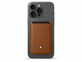 Montblanc Style Leather Phone Card Holder - Brown