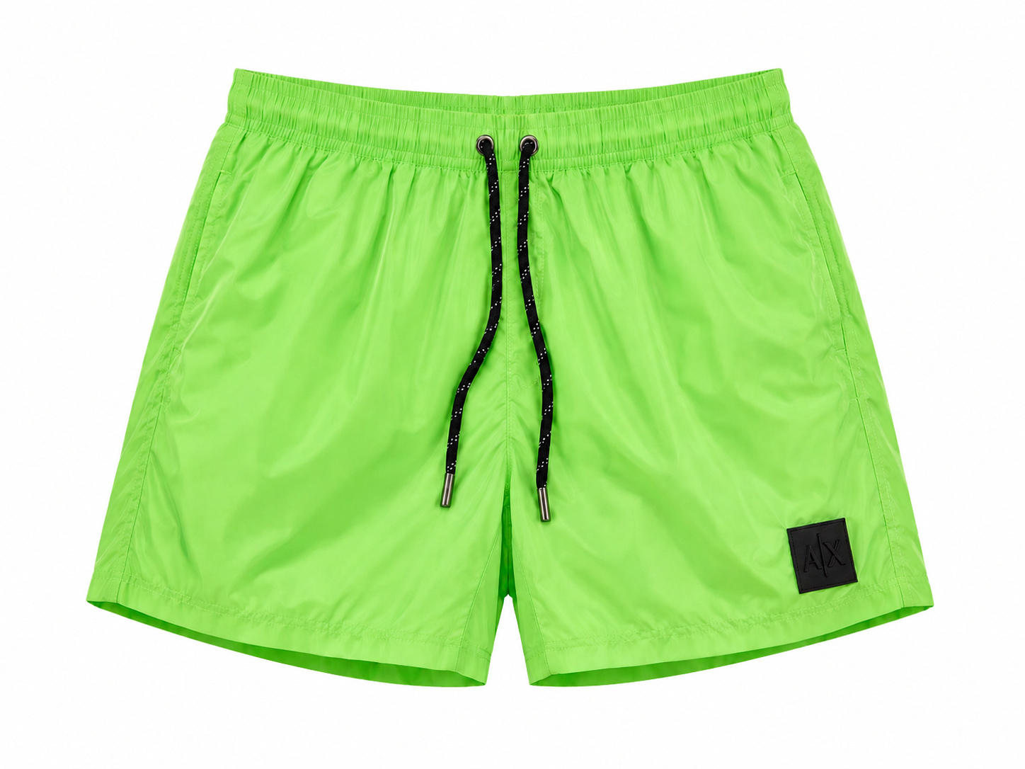 Armani Exchange Logo Patch Swim Shorts - Green