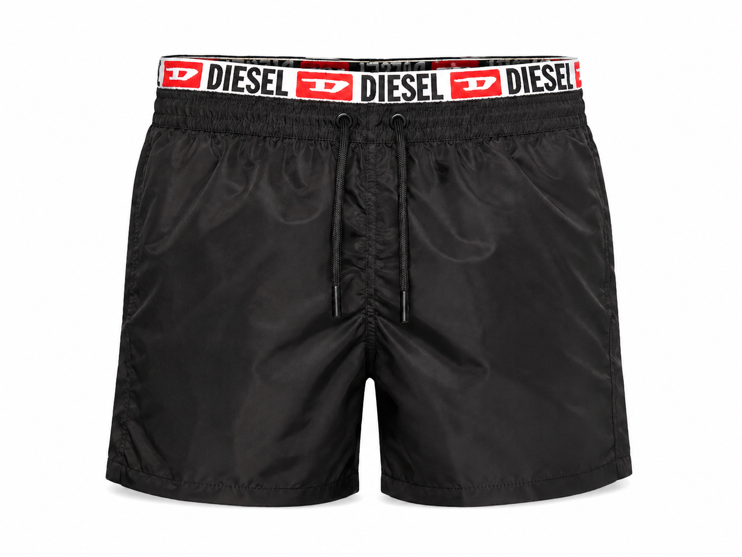 Diesel Medium Drawstring Swim Shorts - Black
