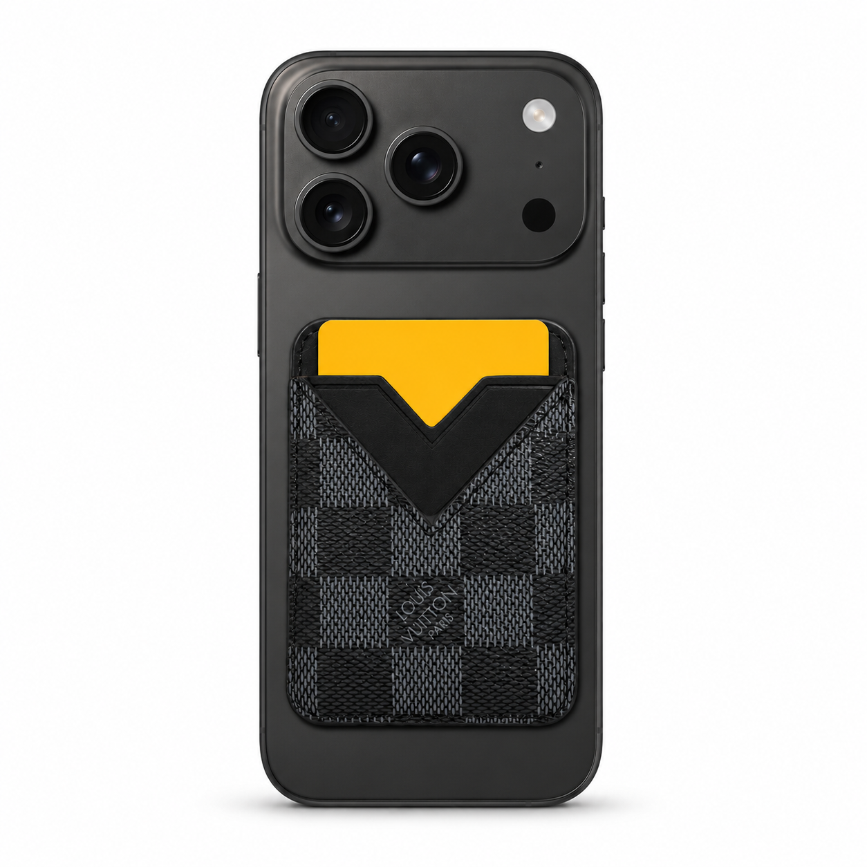 Louis Vuitton Damier Graphite Phone Card Holder - Black