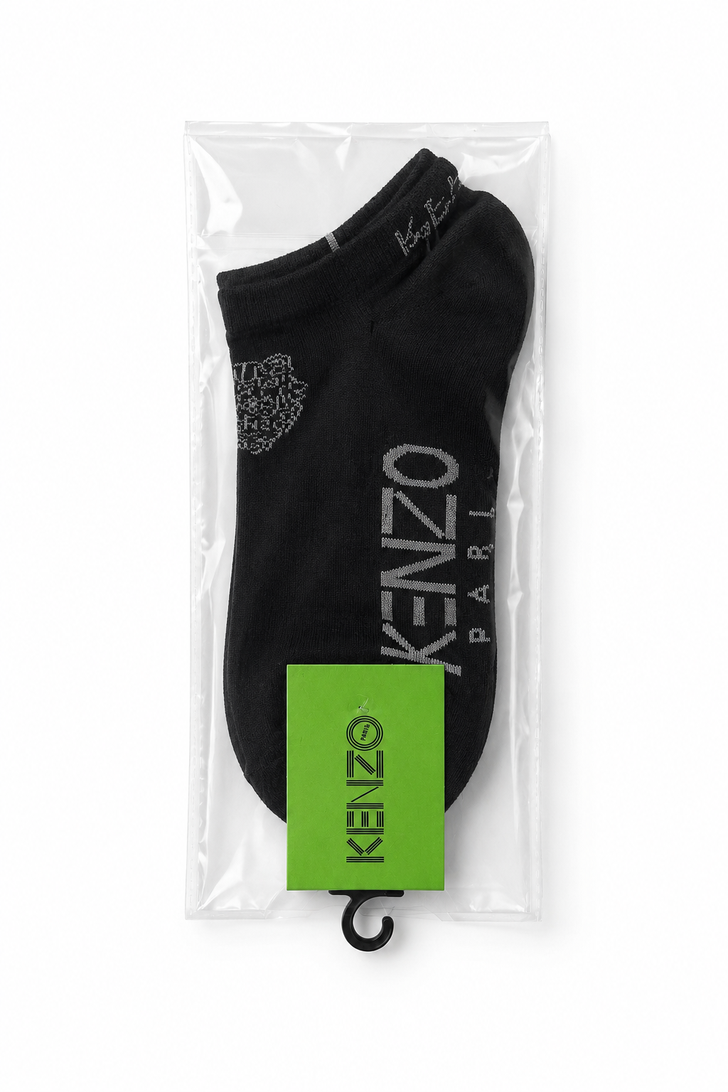 Kenzo Tag Cotton Ankle Socks - Black