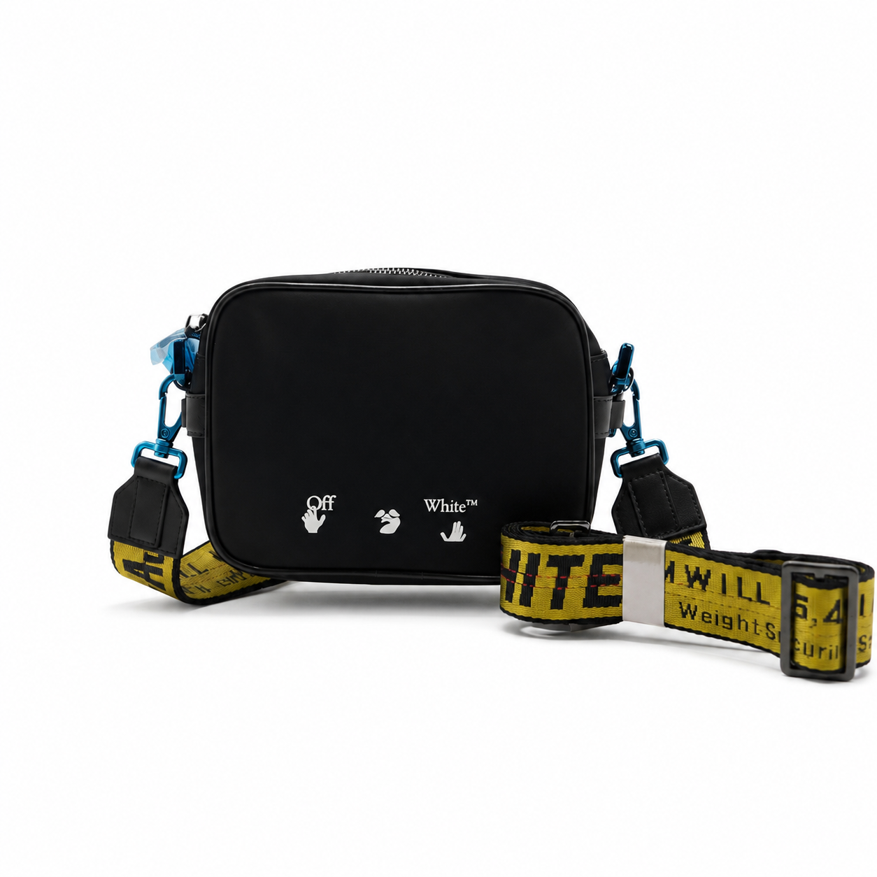 OFF-WHITE Double Pouch Shoulder Bag - Black