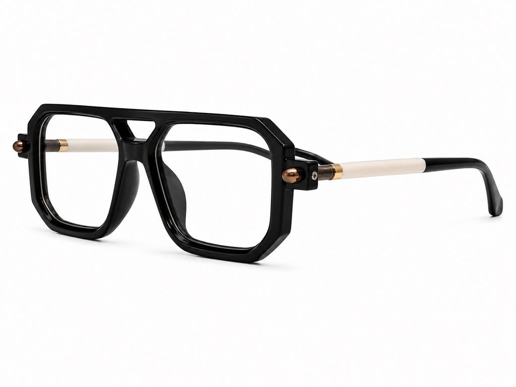 Marc Jacobs Square Optical Glasses - Black / Cream