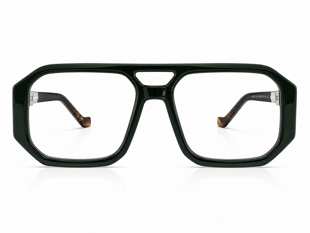 Marc Jacobs Square Optical Glasses - Dark Green / Tortoise