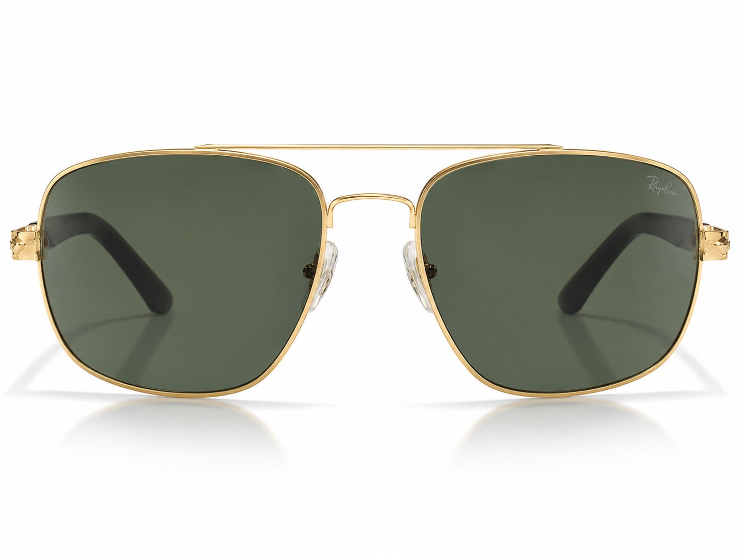 Ray-Ban Navigator Aviator Sunglasses - Gold / Green