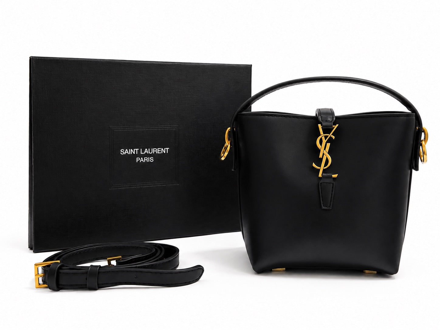 Saint Laurent LE 37 Small Bucket Bag - Black