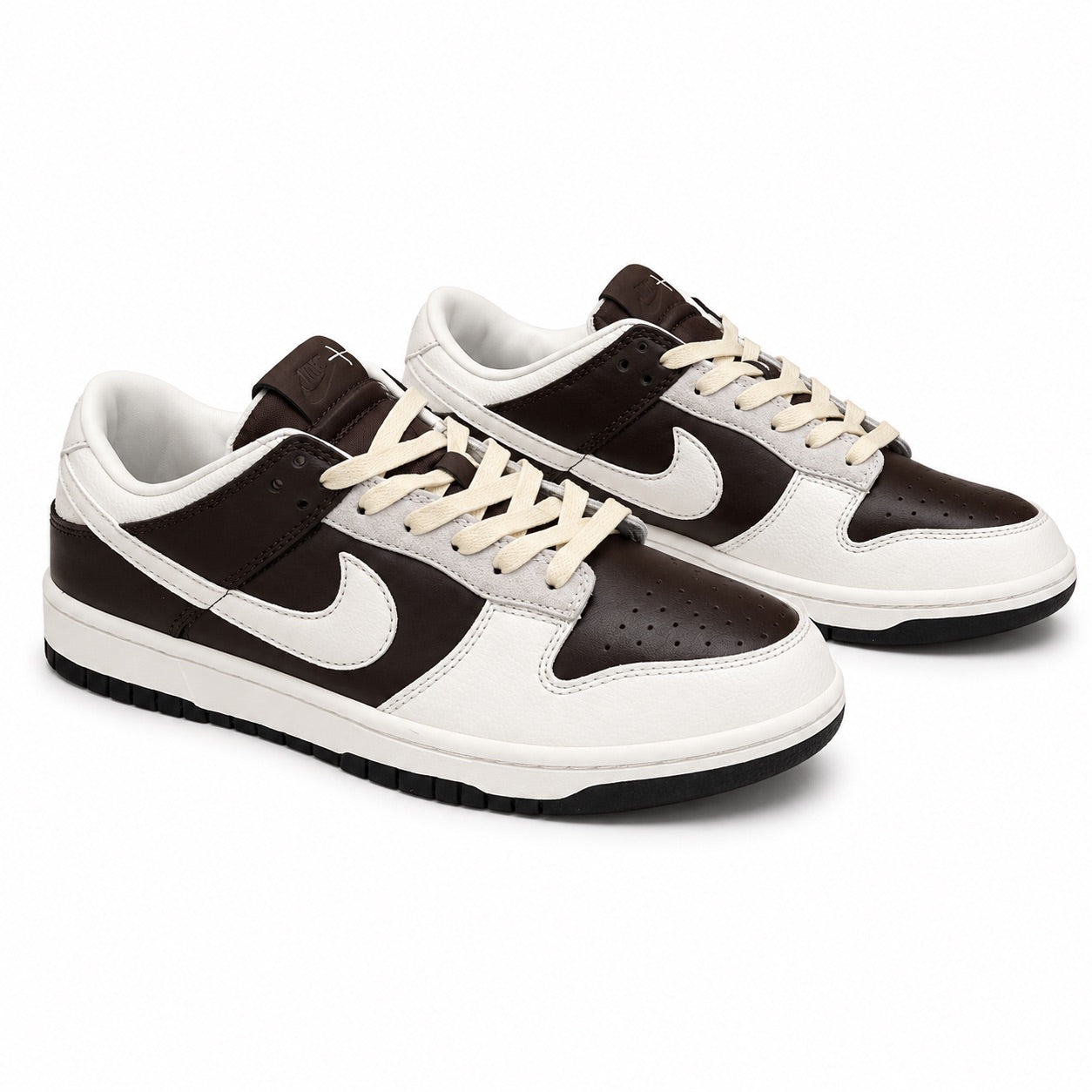 Nike Dunk Low Sail Dark Brown Sneakers