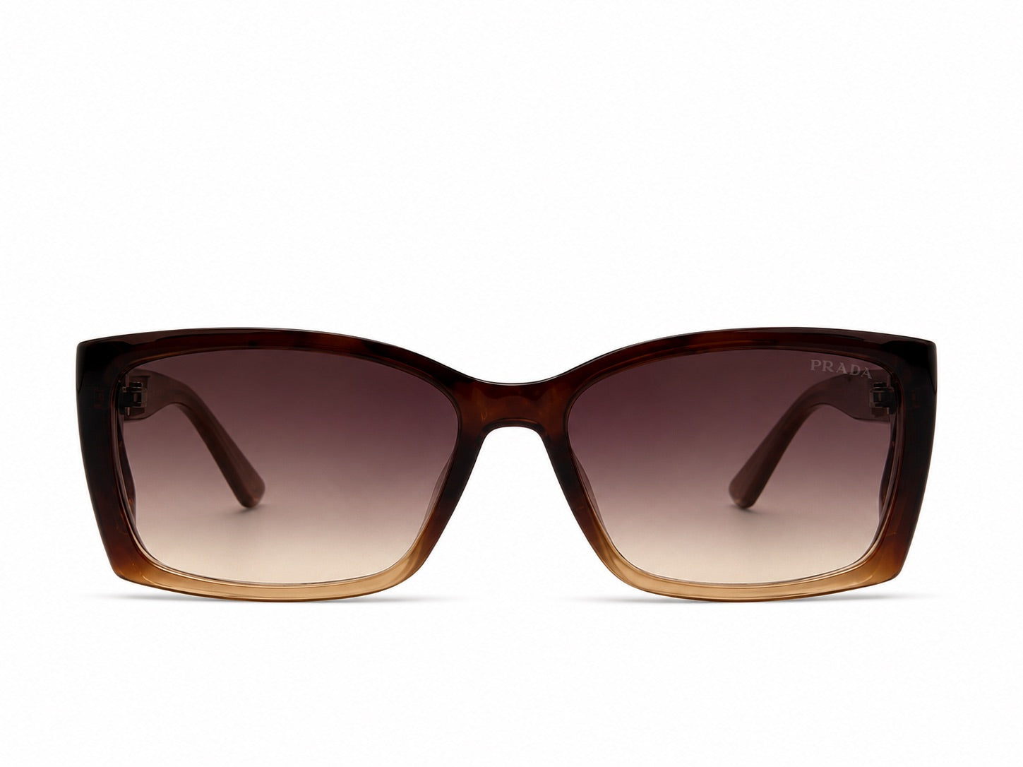 Prada PR 08YS Oversized Sunglasses - Brown / Amber