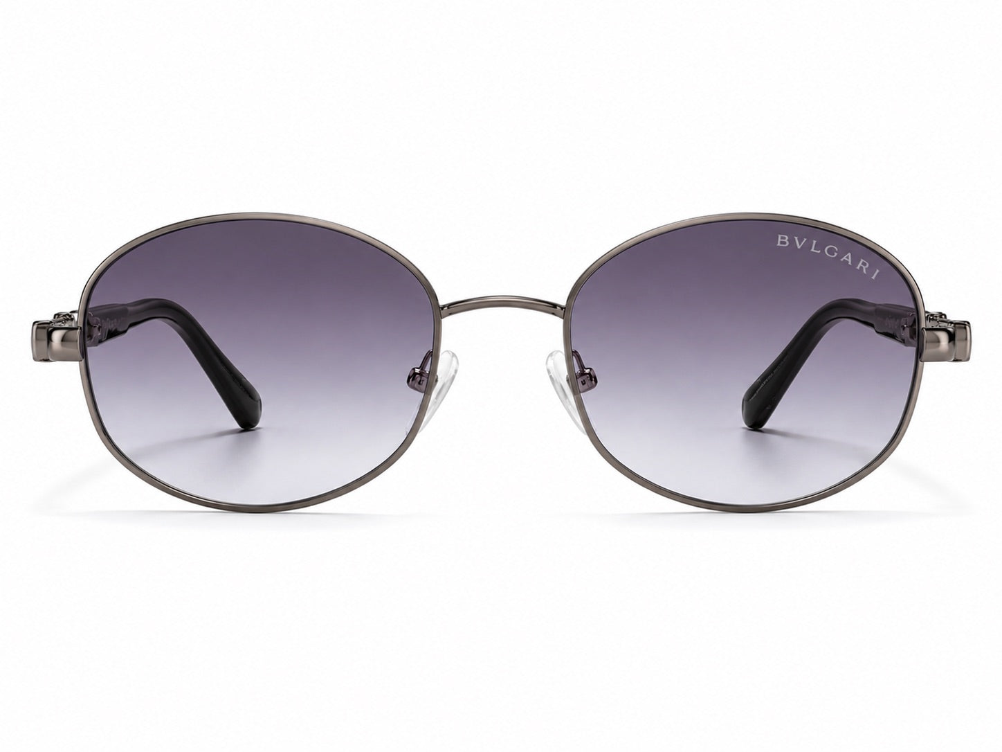 Bvlgari Round Sunglasses - Silver / Purple Gradient