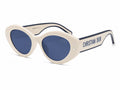 Dior Star Oval Sunglasses - Cream / Blue