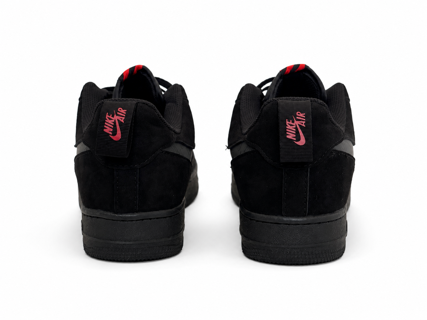 Nike Air Force 1 Low Black Red Mini Swoosh