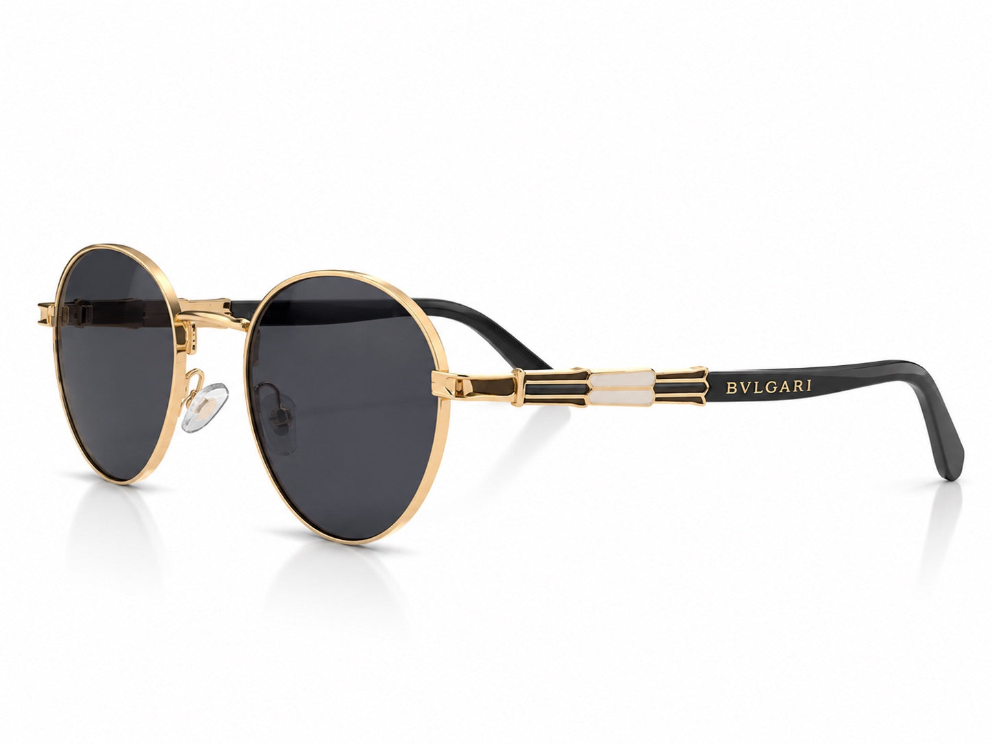 Bvlgari Round Sunglasses - Gold / Black
