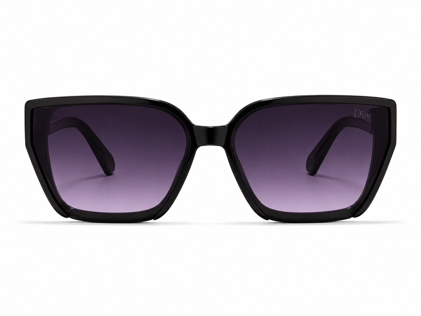 Dior Cannage Square Sunglasses - Black / Gold