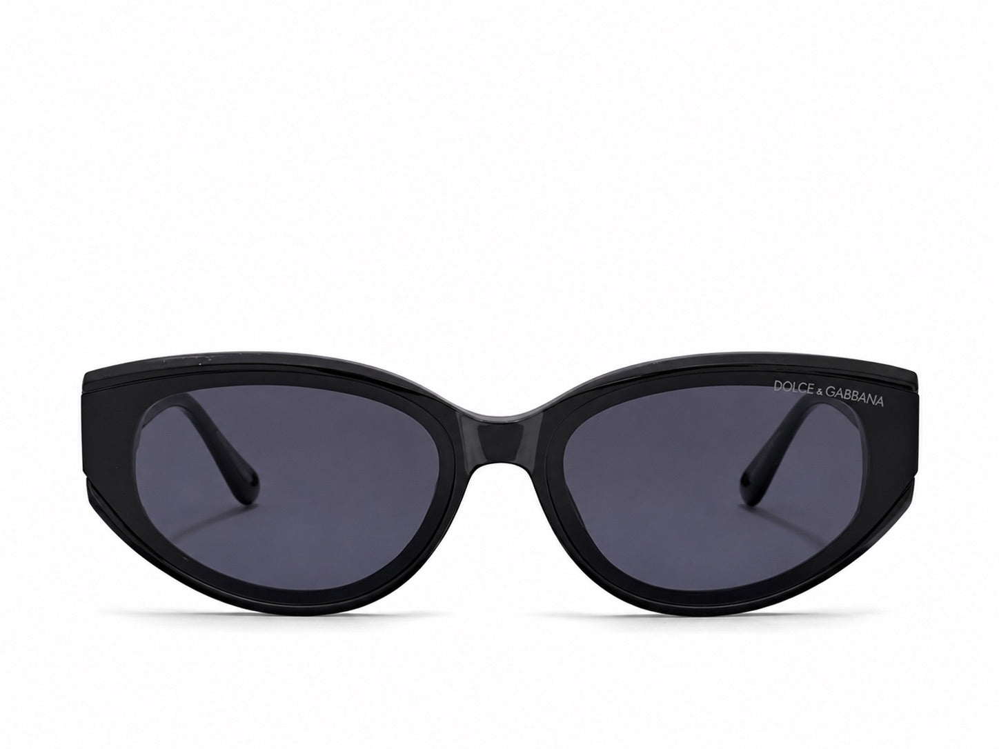 Dolce & Gabbana DG Oval Sunglasses - Black / Gold