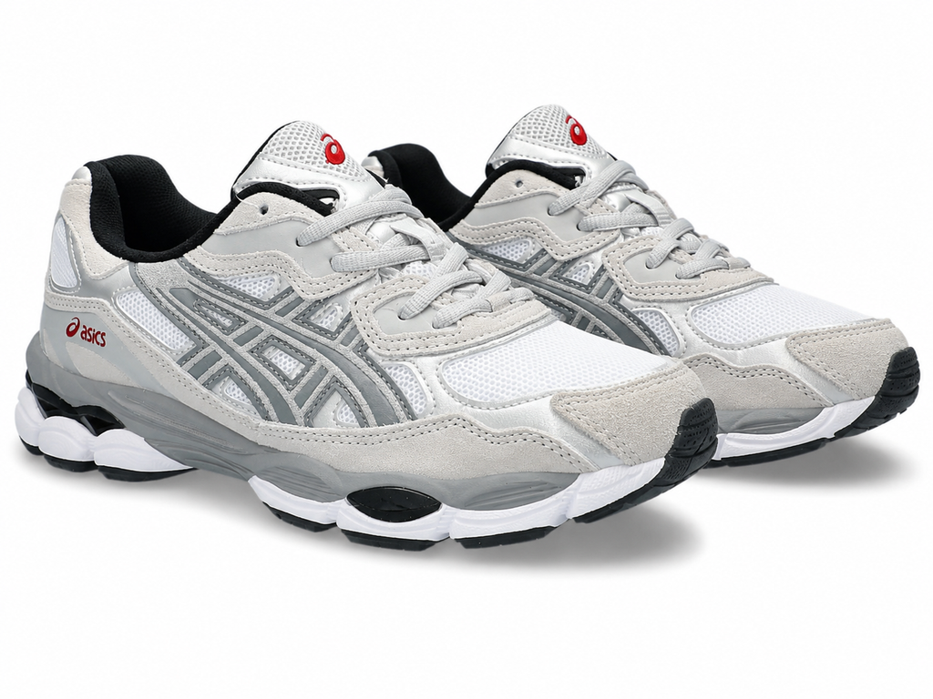 ASICS GEL-1130 White/Red Snapper Sneakers