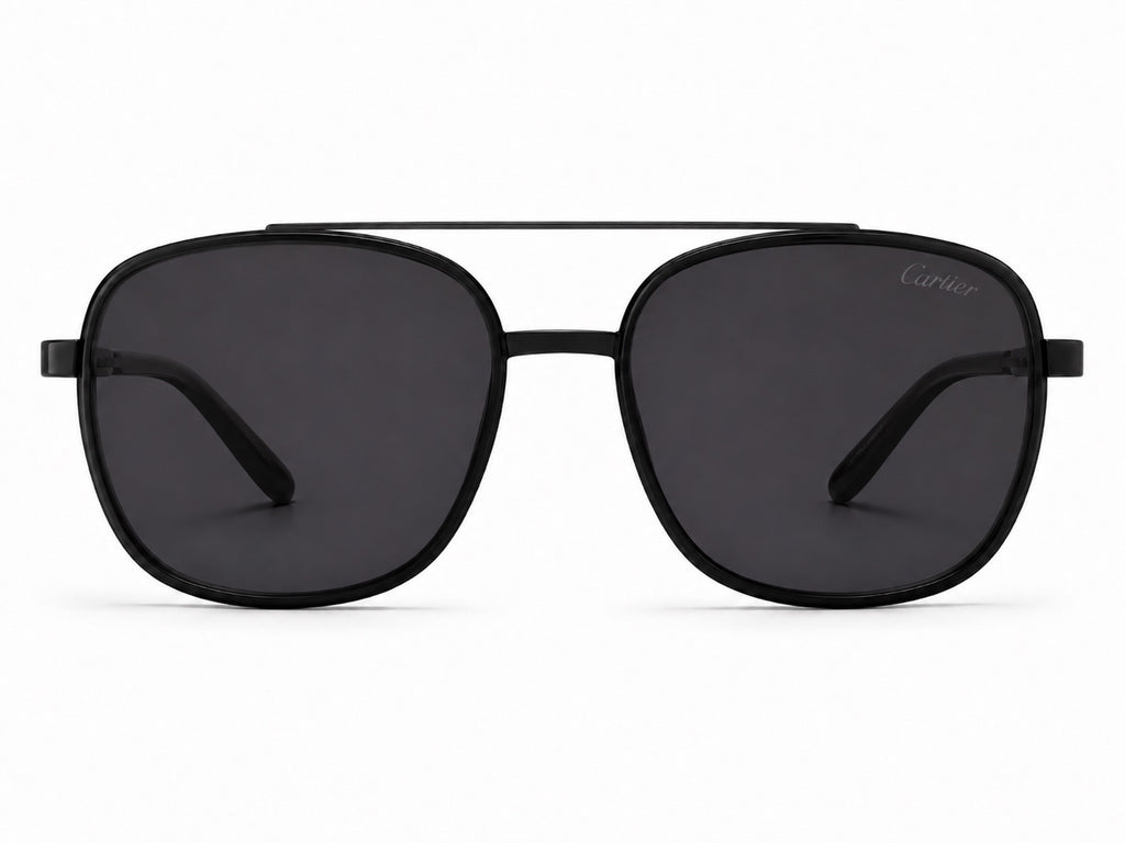 Cartier Navigator Sunglasses - Black / Black