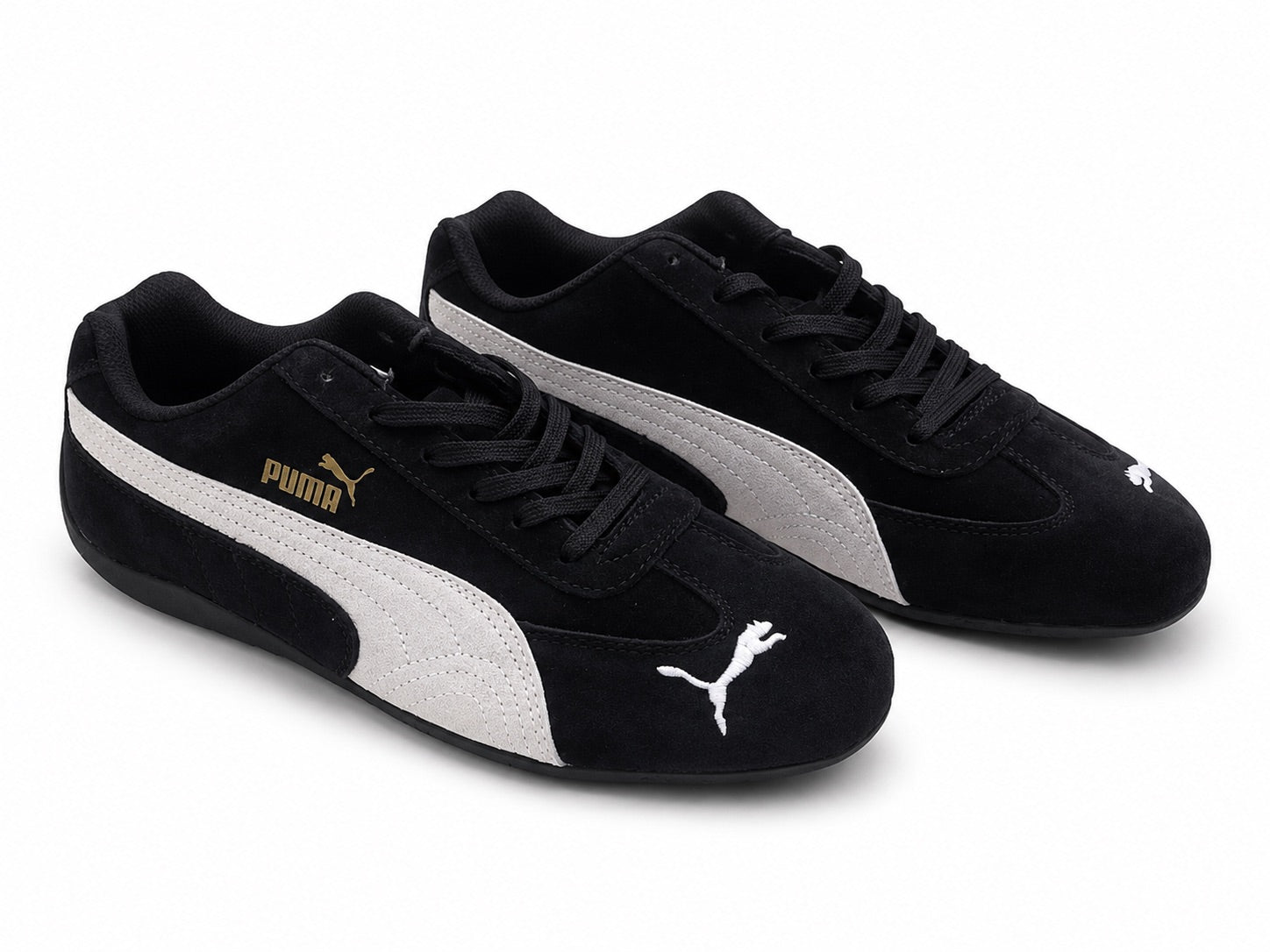 Puma Speedcat Black White Gold Sneakers
