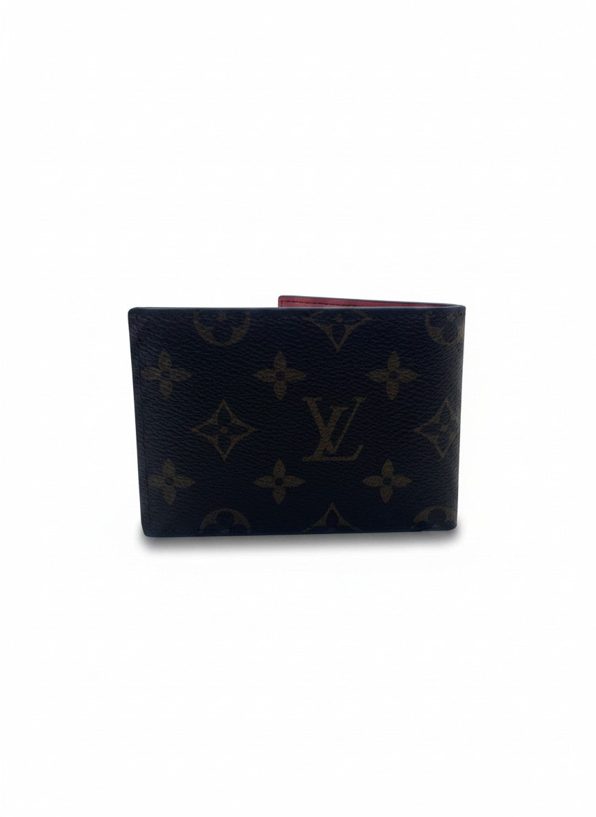 Louis Vuitton x NBA Brown Monogram Bifold Wallet With Red Interior