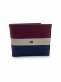 Tommy Hilfiger Men’s Leather Americana Stripe Bifold Wallet - Red / White / Blue