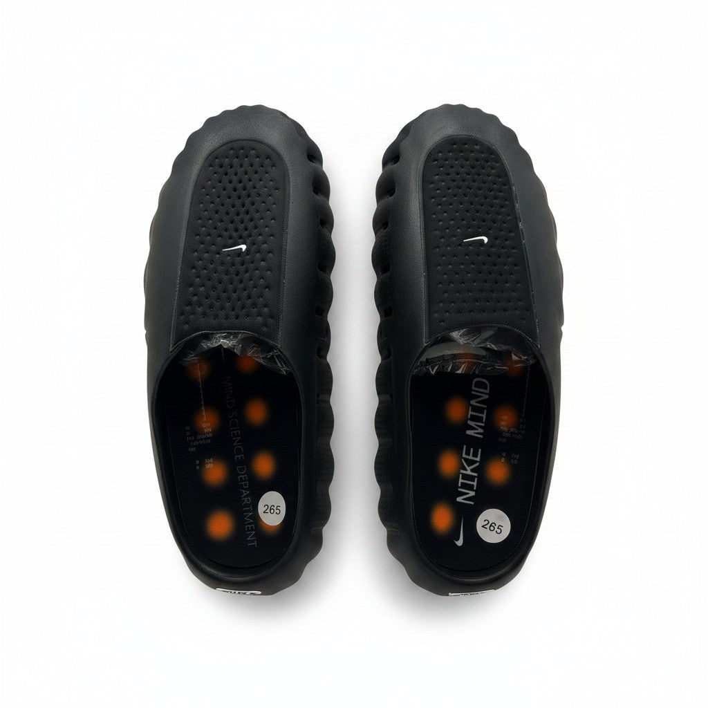 Nike Mind 001 Pregame Mules - Black / Hyper Crimson