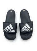 Adidas Adilette Comfort Slides - Core Black / Off White / Magic Beige