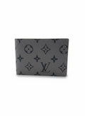 Louis Vuitton Grey Monogram Bifold Wallet With Black Interior