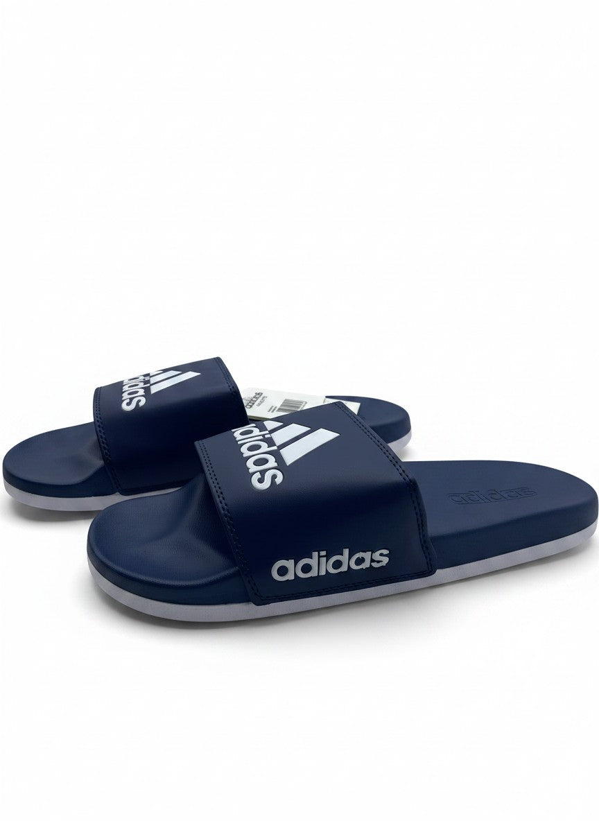 Adidas Adilette Comfort Slides - Legend Ink / Cloud White / Legend Ink