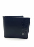 Tommy Hilfiger Black Bifold Wallet With Vertical Embossed Logo Detail