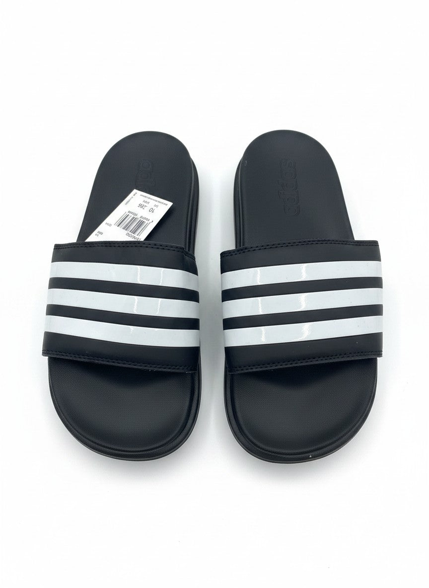 Adidas Adilette Comfort Slides - Core Black / Cloud White / Core Black
